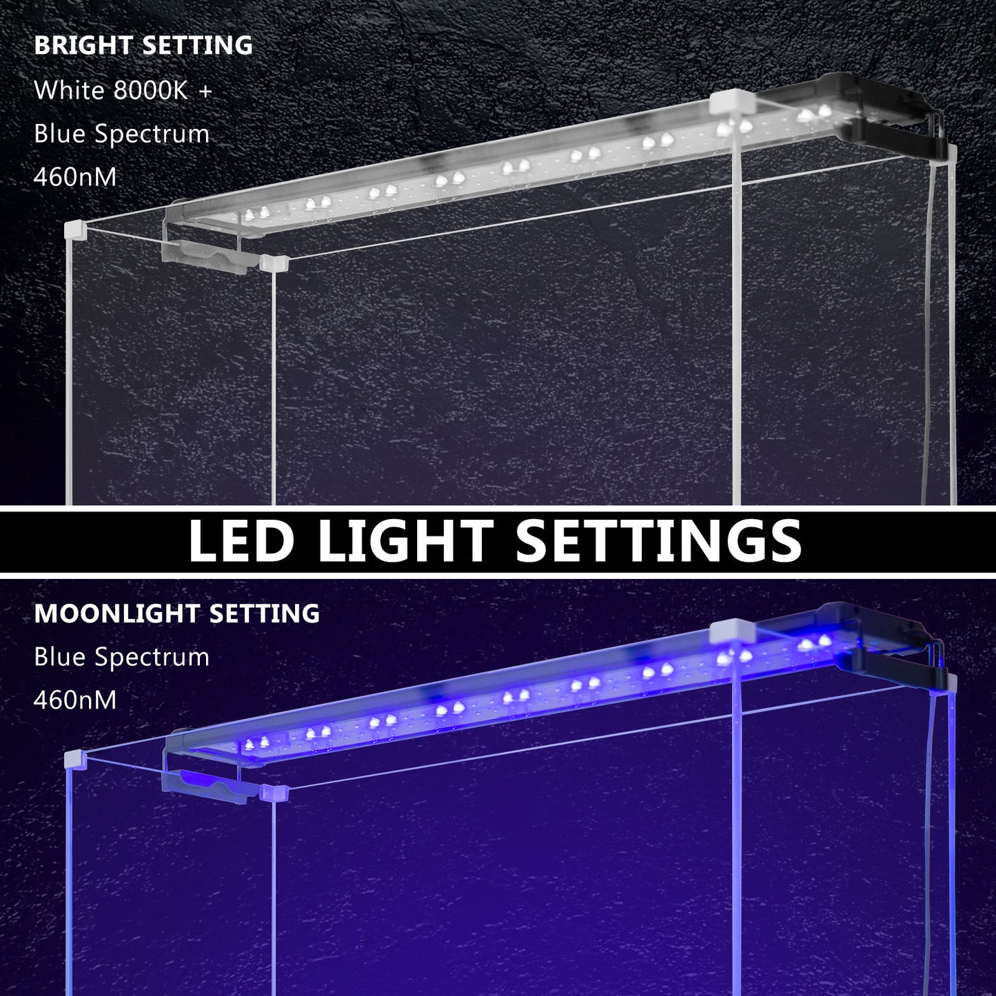 18W Aquarium Blue White LED Light for Tank 75-95cm Pet Care > Aquarium > Aquarium Lighting Dynamic Power