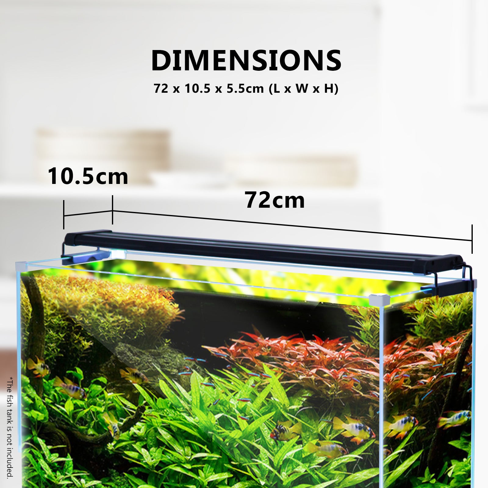 18W Aquarium Blue White LED Light for Tank 75-95cm Pet Care > Aquarium > Aquarium Lighting Dynamic Power