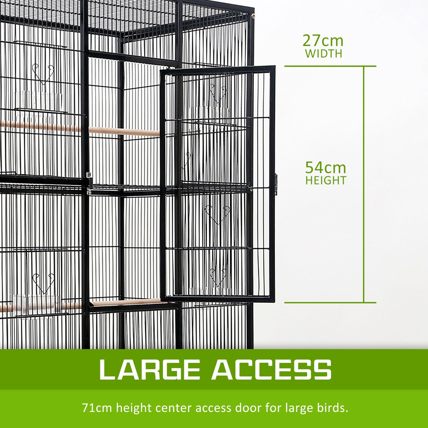 Bird Cage Parrot Aviary MELODY 137cm Pet Care > Bird > Bird Cages & Stands ipet