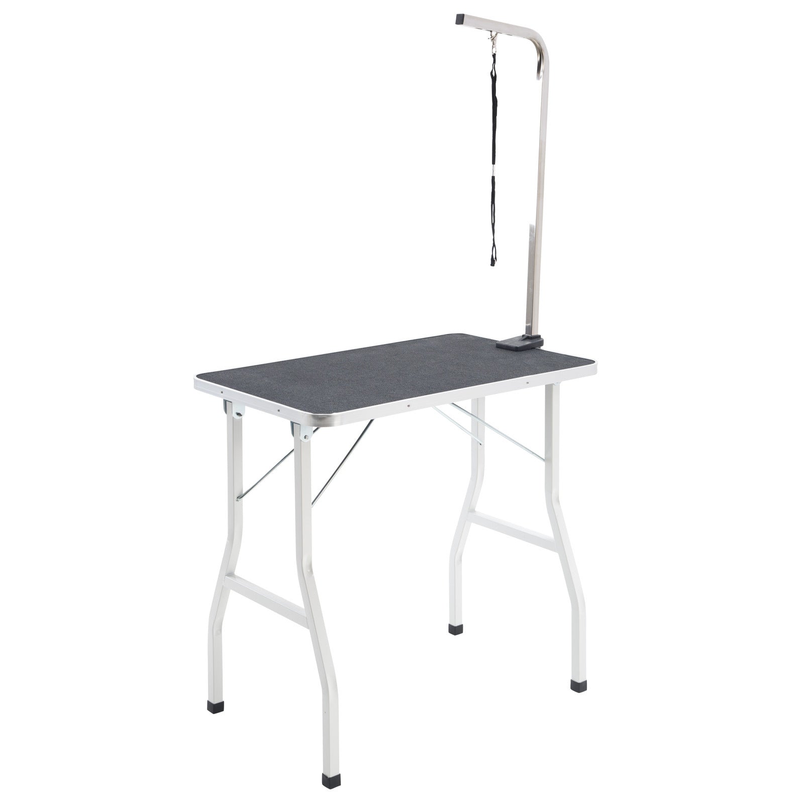 Paw Mat Pet Grooming Salon Table 78cm Adjustable Foldable Mobile for Commercial BLACK Pet Care > Dog Supplies > Dog Grooming Supplies Woofy and Whiskers