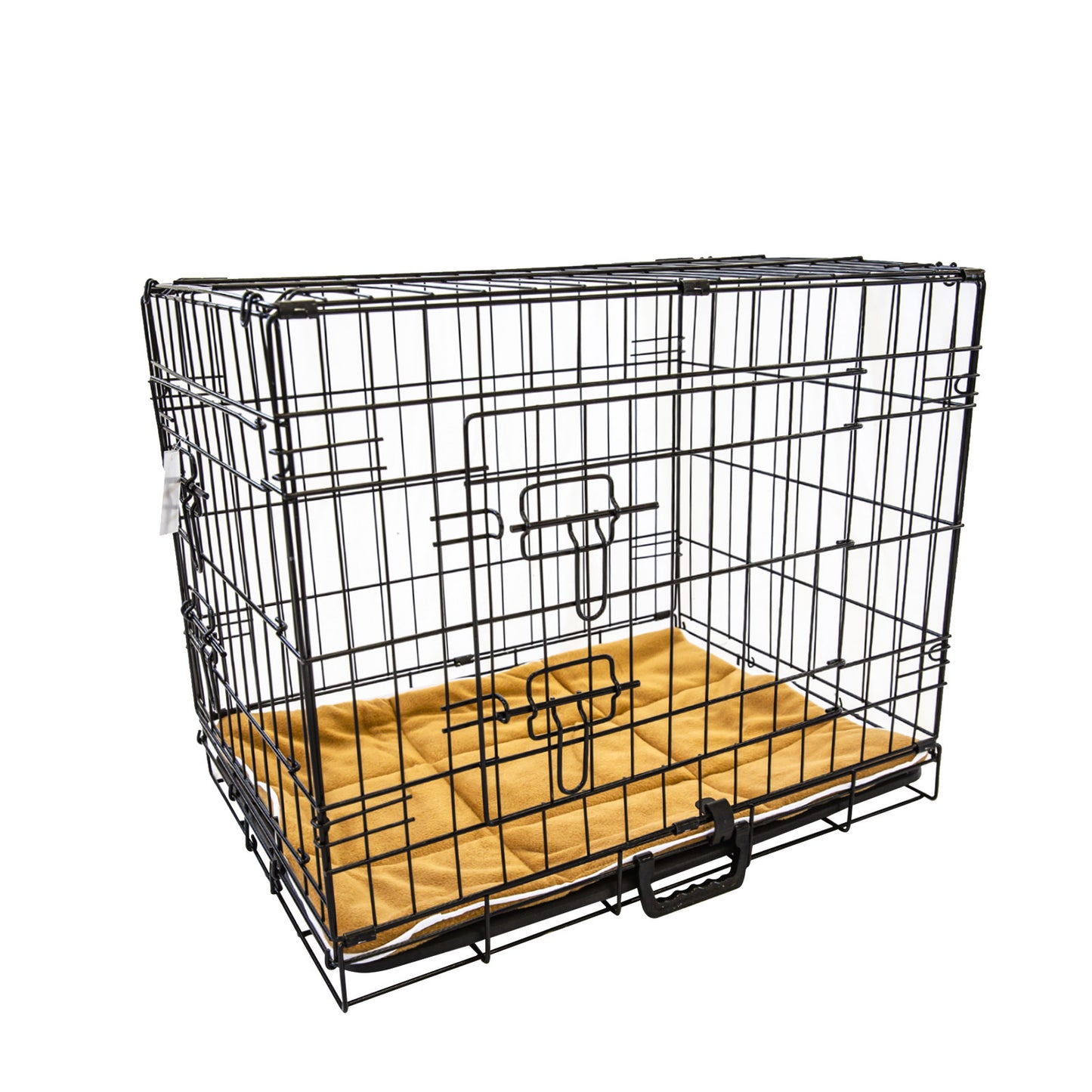 Wire Dog Cage Foldable Crate Kennel 30in with Tray + Cushion Mat Combo Pet Care > Dog Supplies > Dog Playpens & Gates Woofy and Whiskers