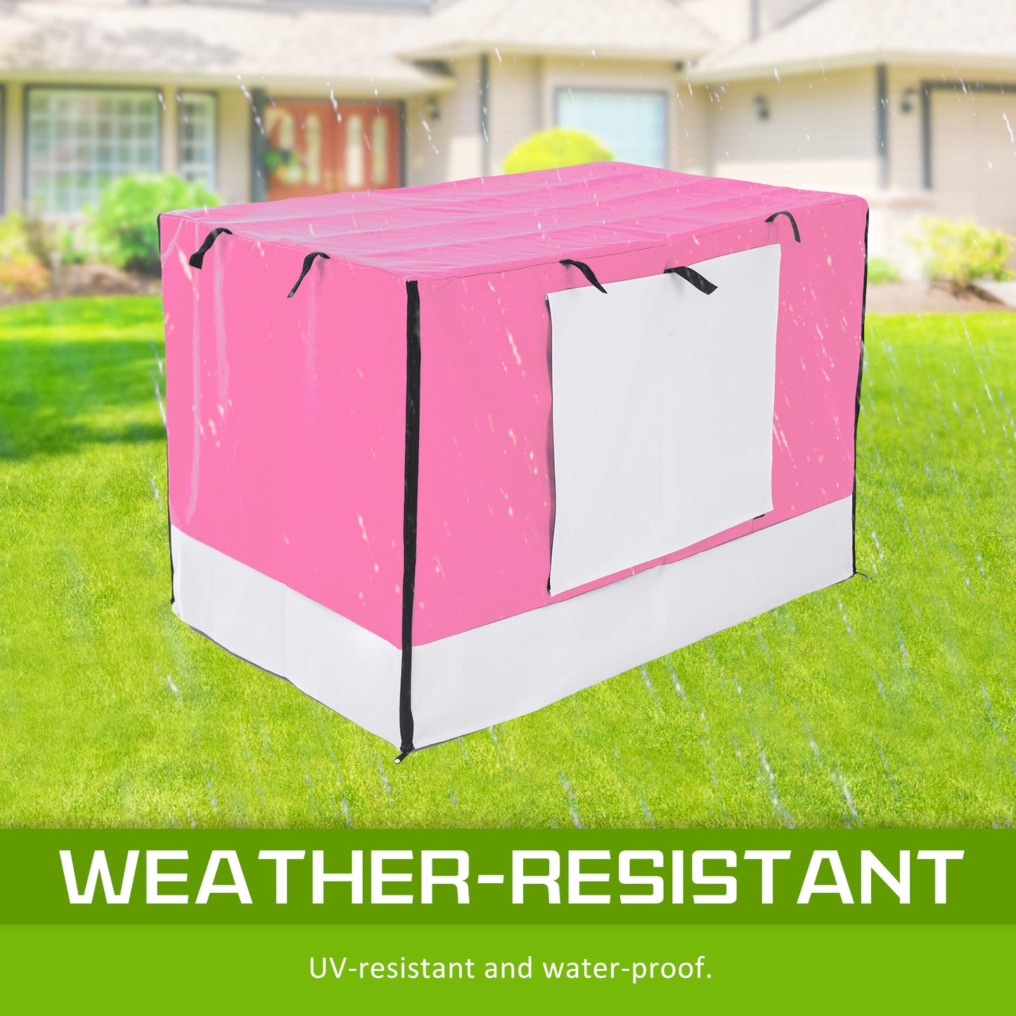 Wire Dog Cage Foldable Crate Kennel 24in with Tray + PINK Cover Combo Pet Care > Dog Supplies > Dog Playpens & Gates Woofy and Whiskers