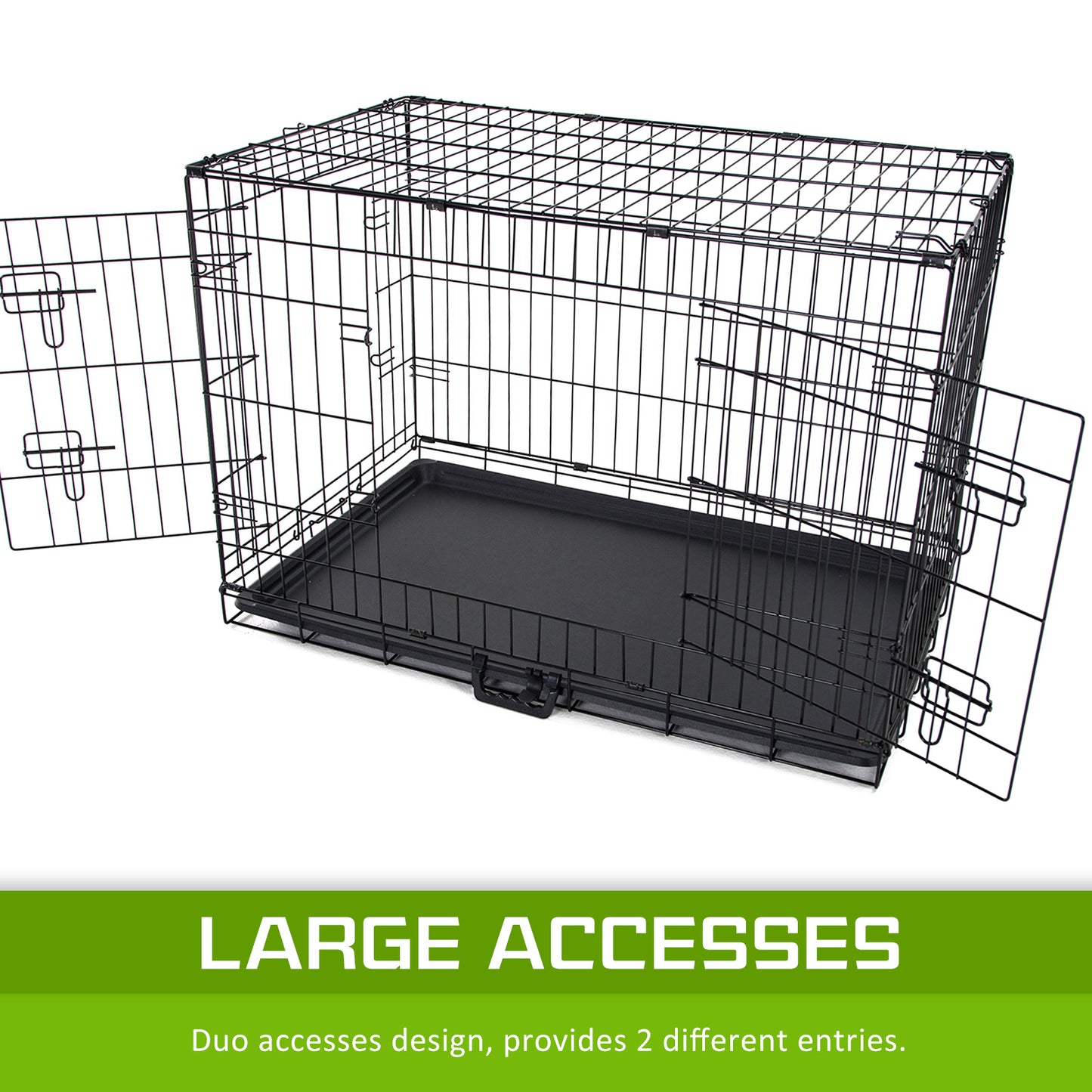 Wire Dog Cage Foldable Crate Kennel 48in with Tray + PINK Cover Combo Pet Care > Dog Supplies > Dog Playpens & Gates Woofy and Whiskers