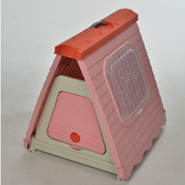 YES4PETS Small Foldable Plastic Pet Dog Puppy Cat House Kennel Pink Pet Care > Dog Supplies > Dog Playpens & Gates Woofy and Whiskers