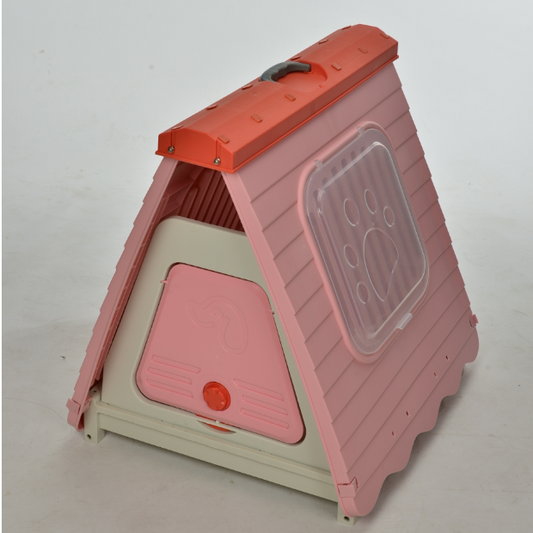 YES4PETS Small Foldable Plastic Pet Dog Puppy Cat House Kennel Pink Pet Care > Dog Supplies > Dog Playpens & Gates Woofy and Whiskers