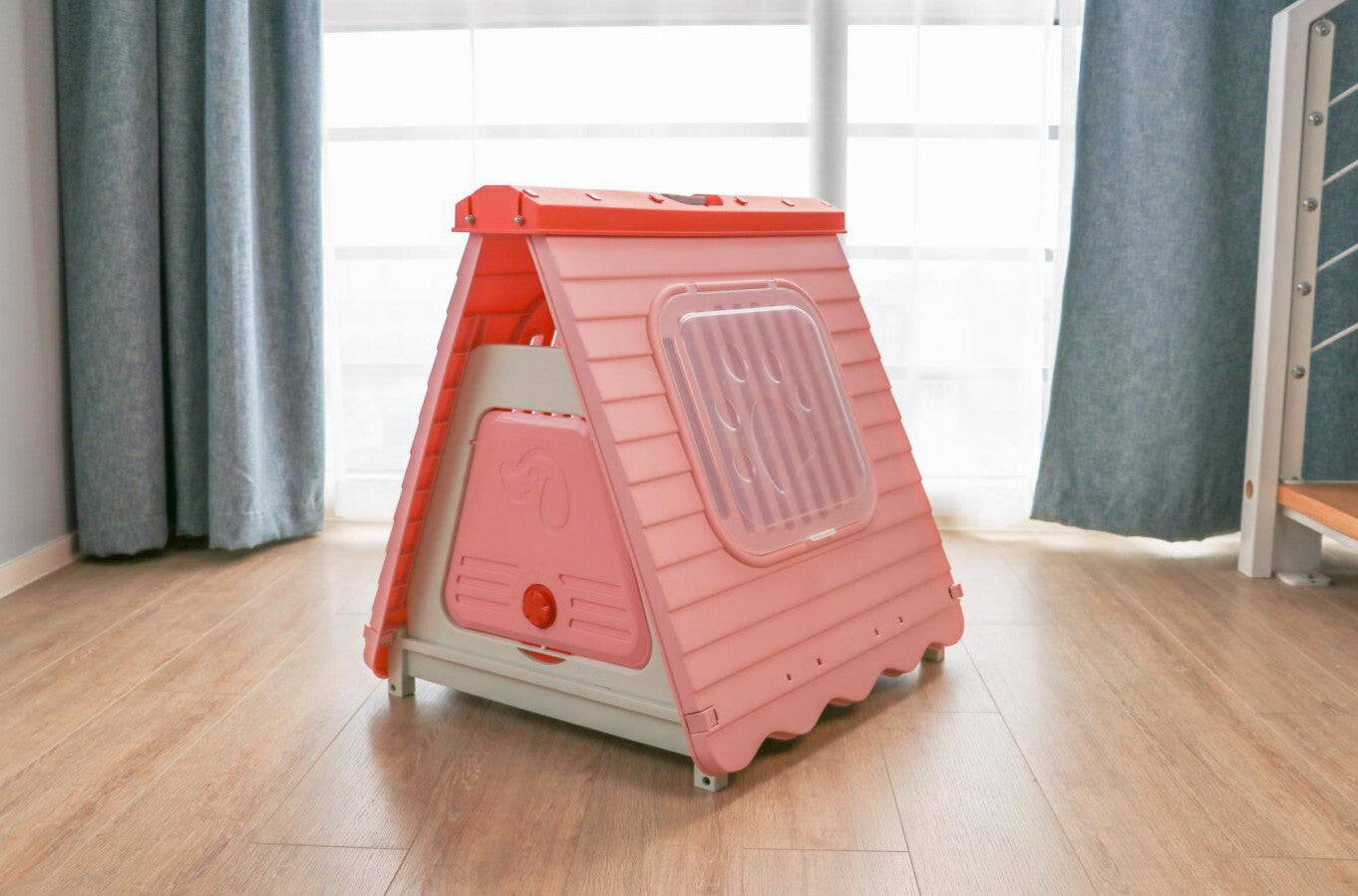 YES4PETS Small Foldable Plastic Pet Dog Puppy Cat House Kennel Pink Pet Care > Dog Supplies > Dog Playpens & Gates Woofy and Whiskers
