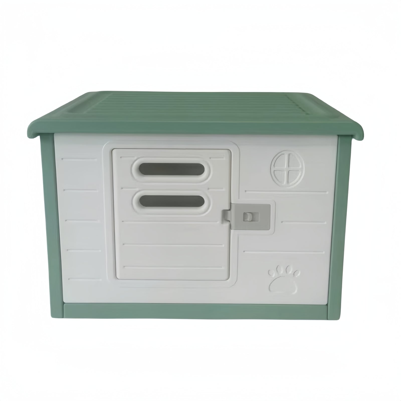 YES4PETS Small Plastic Pet Dog Puppy Cat House Kennel With Door Green Pet Care > Dog Supplies > Dog Kennels Woofy and Whiskers