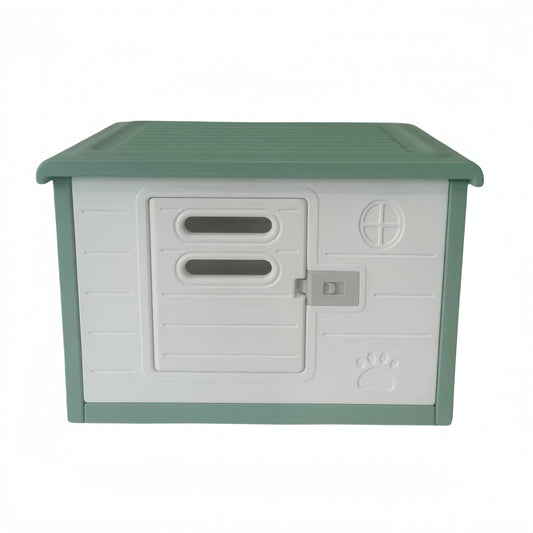 YES4PETS Small Plastic Pet Dog Puppy Cat House Kennel With Door Green Pet Care > Dog Supplies > Dog Kennels Woofy and Whiskers