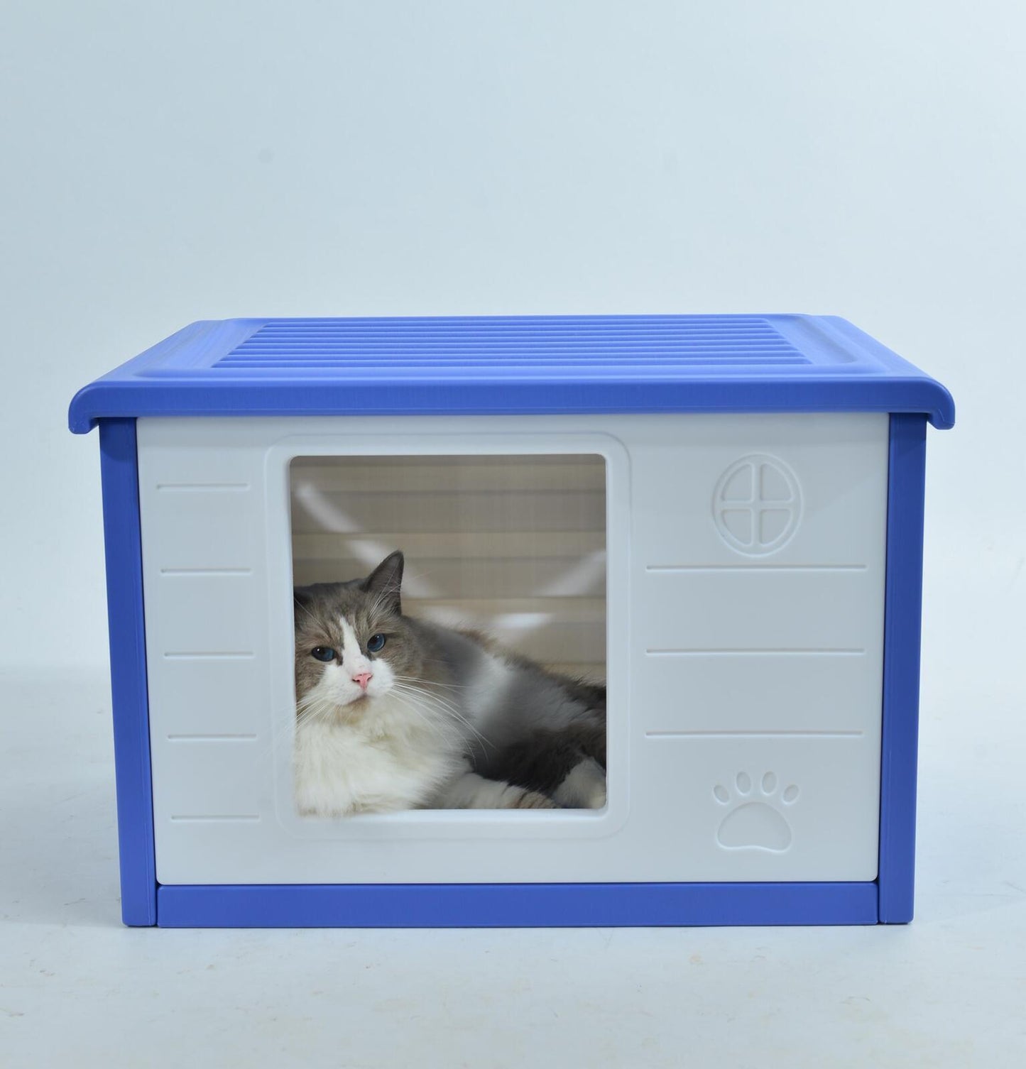 YES4PETS Small Plastic Pet Dog Puppy Cat House Kennel Blue Pet Care > Dog Supplies > Dog Playpens & Gates Woofy and Whiskers