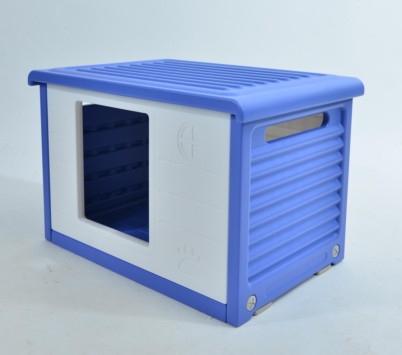 YES4PETS Small Plastic Pet Dog Puppy Cat House Kennel Blue Pet Care > Dog Supplies > Dog Playpens & Gates Woofy and Whiskers