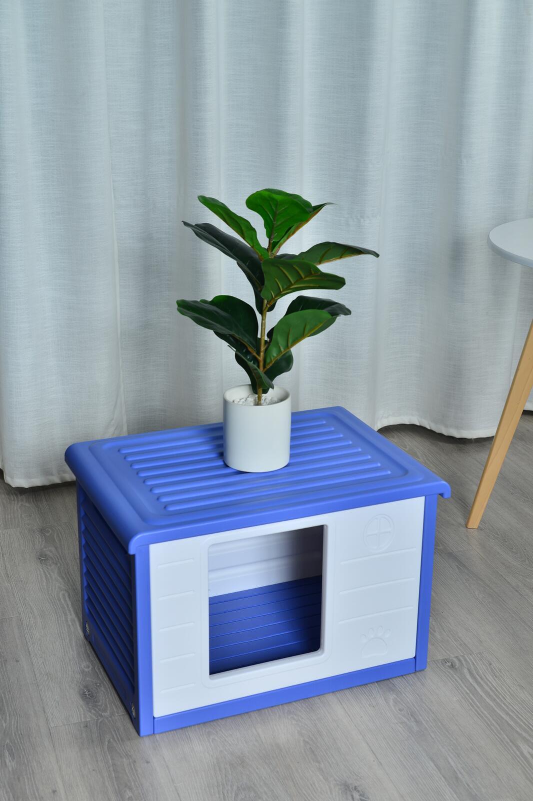 YES4PETS Small Plastic Pet Dog Puppy Cat House Kennel Blue Pet Care > Dog Supplies > Dog Playpens & Gates Woofy and Whiskers