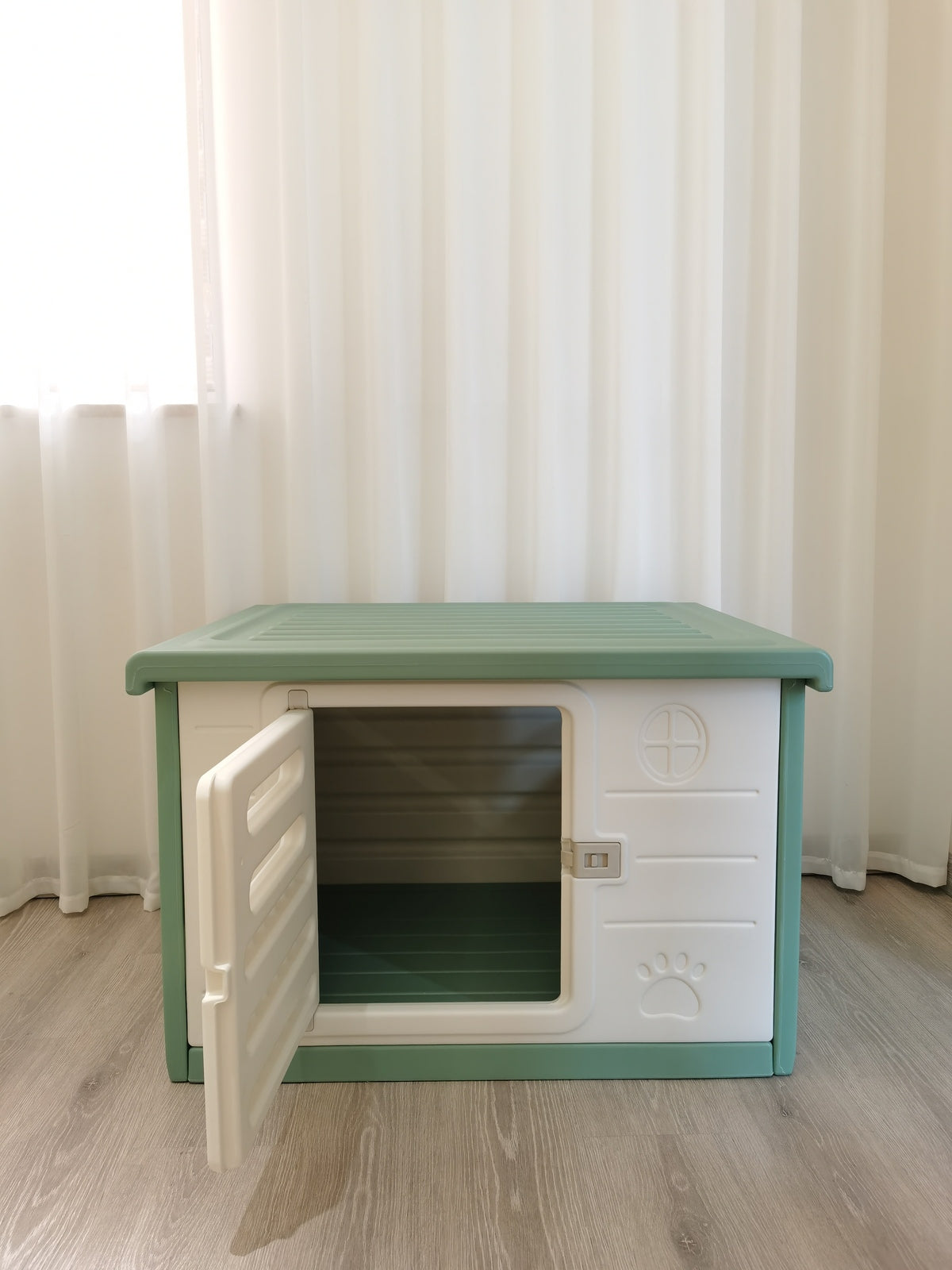 YES4PETS Medium Plastic Pet Dog Puppy Cat House Kennel Green Pet Care > Cat Supplies > Cat Litter Woofy and Whiskers