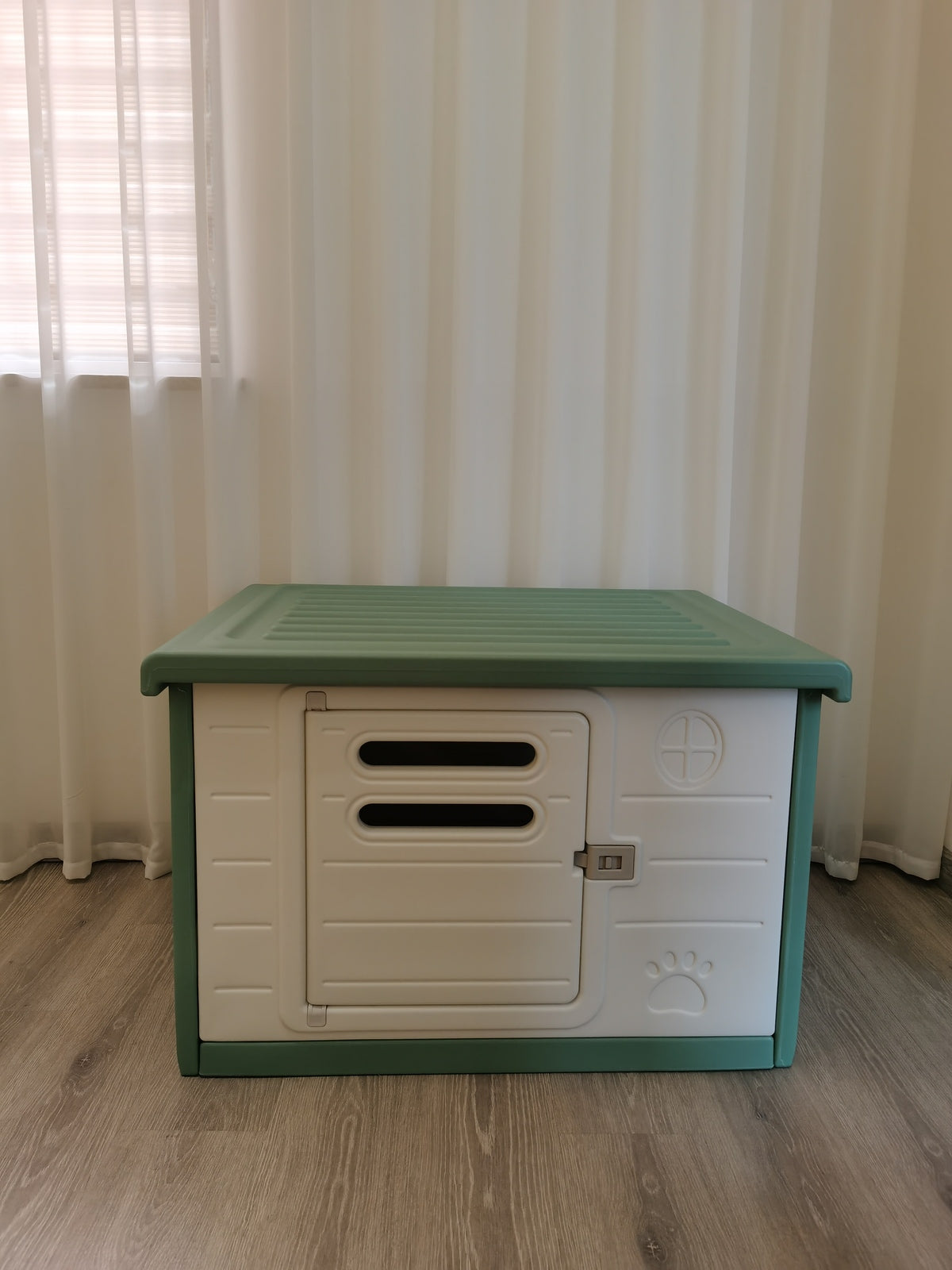 YES4PETS Medium Plastic Pet Dog Puppy Cat House Kennel Green Pet Care > Cat Supplies > Cat Litter Woofy and Whiskers