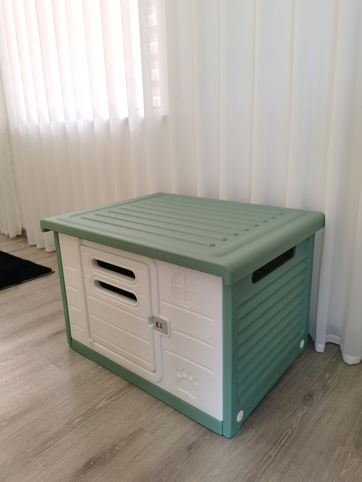 YES4PETS Medium Plastic Pet Dog Puppy Cat House Kennel Green Pet Care > Cat Supplies > Cat Litter Woofy and Whiskers