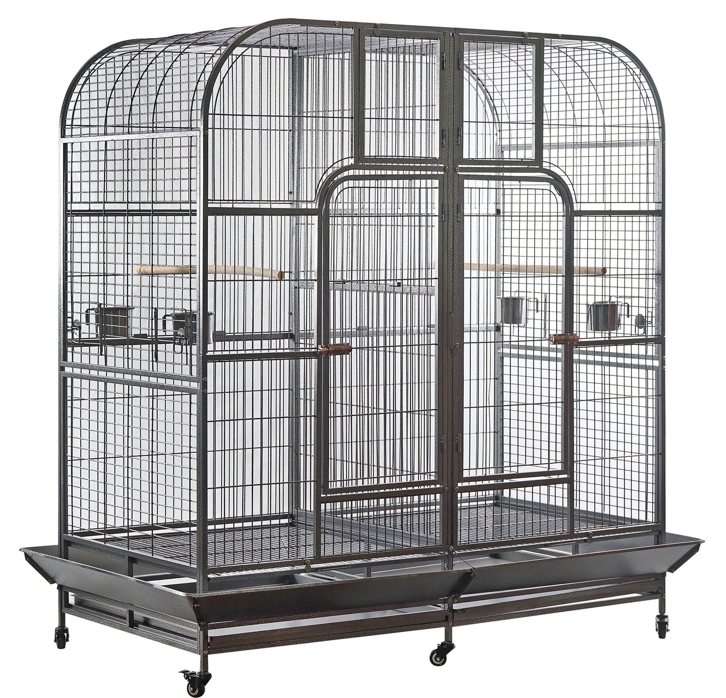YES4PETS XXXL 185 cm Bird Cage Pet Parrot Aviary Perch Castor Wheel Removable Divider Pet Care > Bird > Bird Cages & Stands Woofy and Whiskers