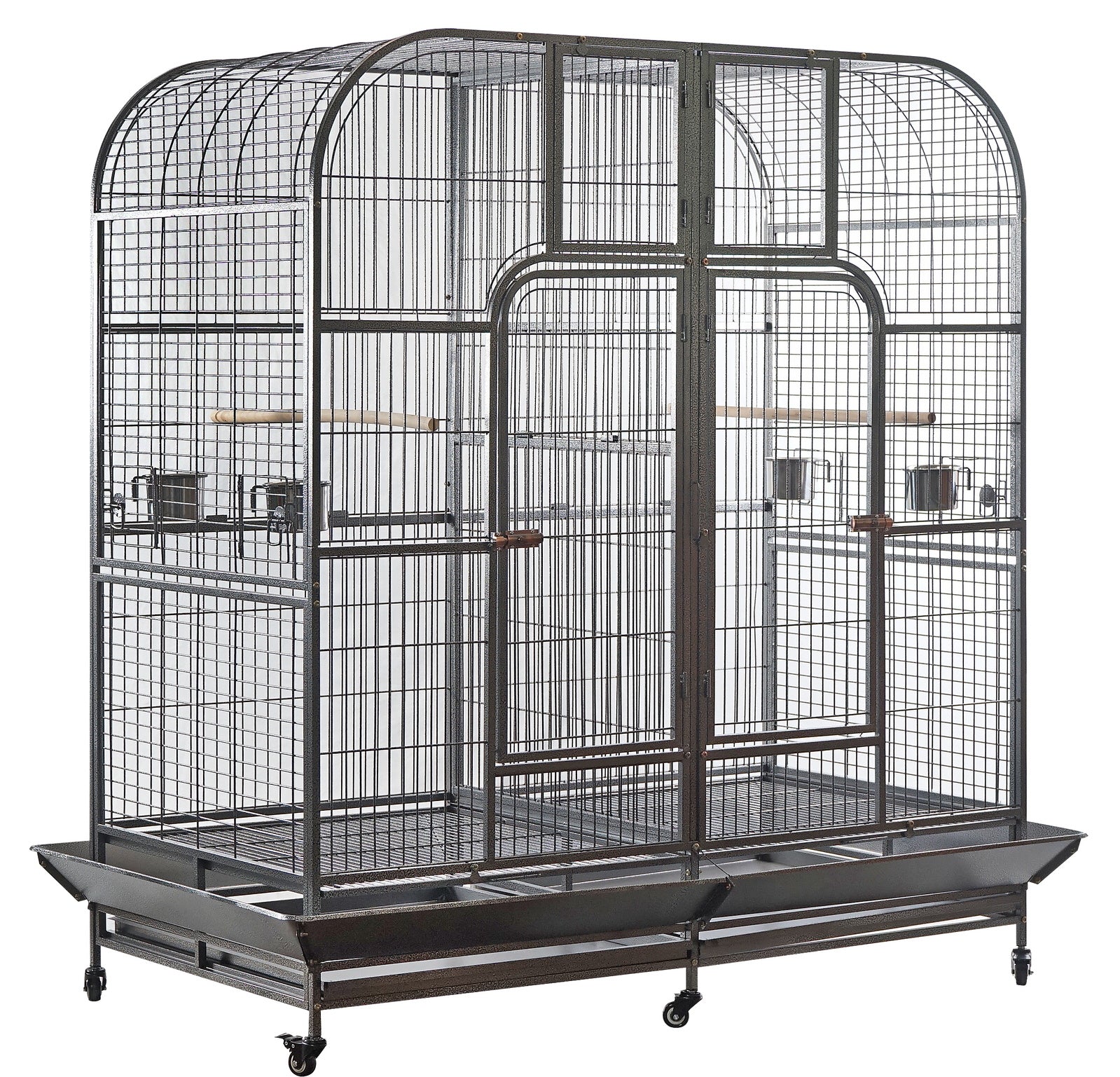 YES4PETS XXXL 185 cm Bird Cage Pet Parrot Aviary Perch Castor Wheel Removable Divider Pet Care > Bird > Bird Cages & Stands Woofy and Whiskers