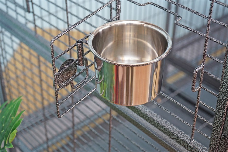 YES4PETS XXXL 185 cm Bird Cage Pet Parrot Aviary Perch Castor Wheel Removable Divider Pet Care > Bird > Bird Cages & Stands Woofy and Whiskers