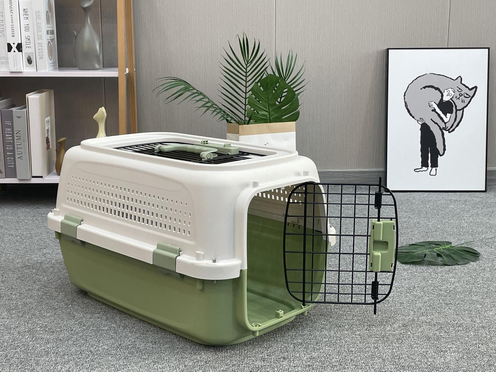 YES4PETS Small Dog Cat Rabbit Crate Pet Kitten Carrier Parrot Cage Green Pet Care > Dog Supplies > Dog Carriers & Crates Woofy and Whiskers