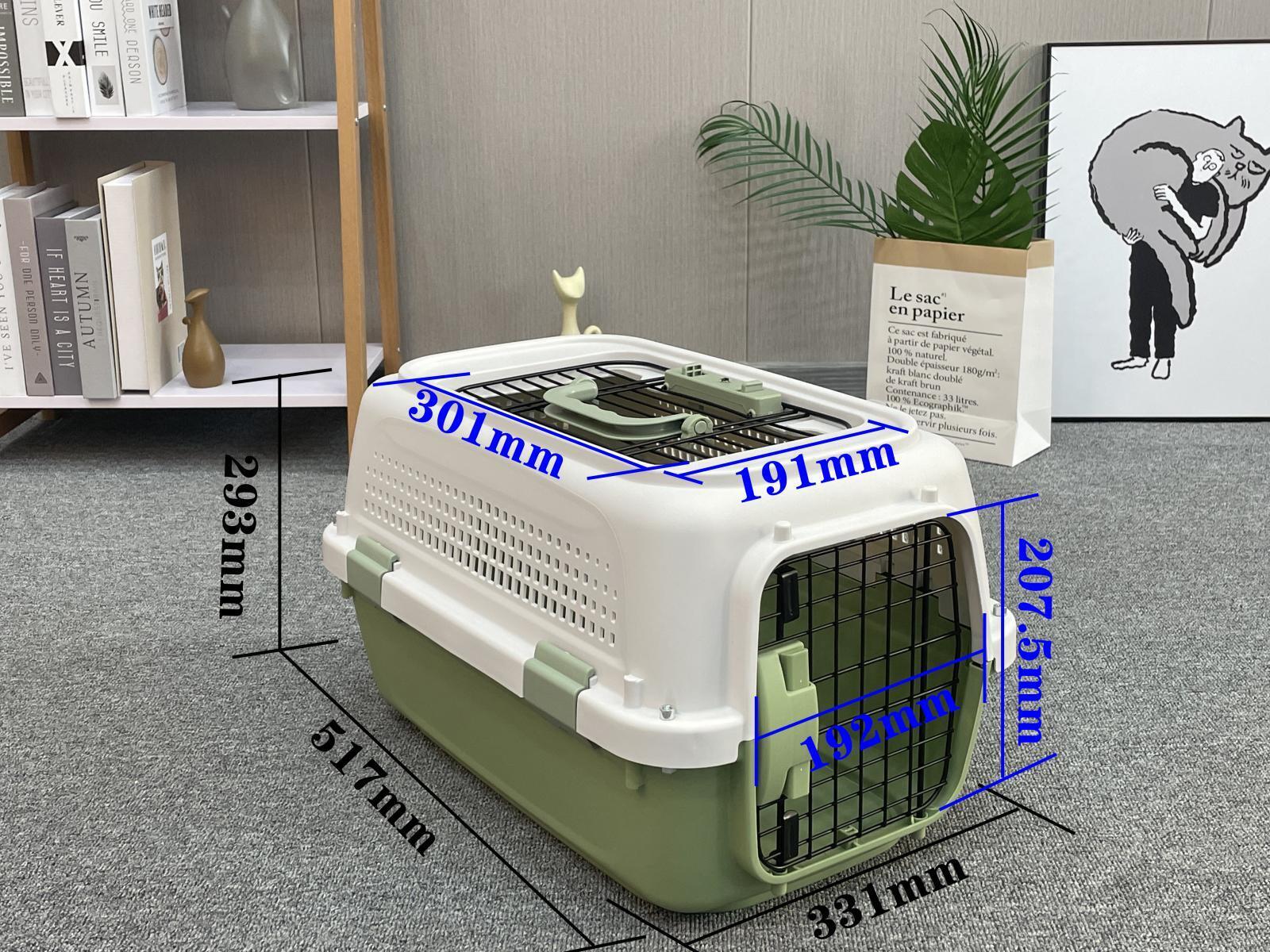 YES4PETS Small Dog Cat Rabbit Crate Pet Kitten Carrier Parrot Cage Green Pet Care > Dog Supplies > Dog Carriers & Crates Woofy and Whiskers