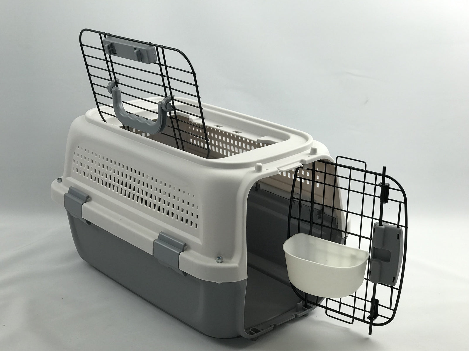 YES4PETS Small Dog Cat Rabbit Crate Pet Kitten Carrier Parrot Cage Grey Pet Care > Dog Supplies > Dog Carriers & Crates Woofy and Whiskers