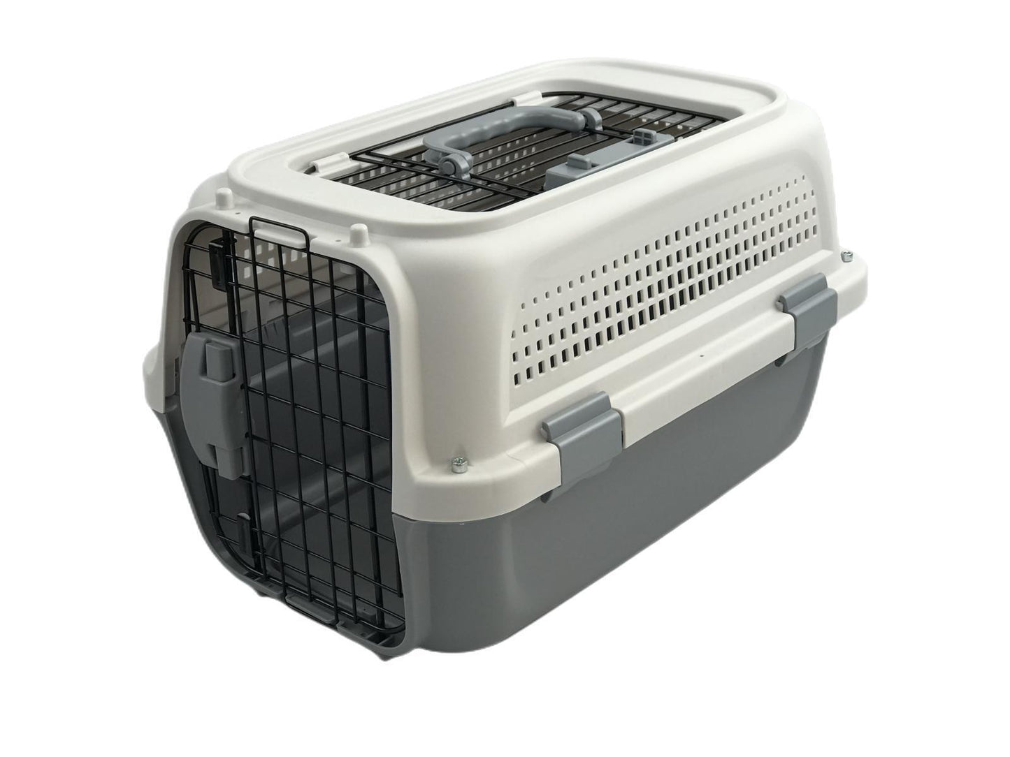 YES4PETS Medium Dog Cat Rabbit Crate Pet Kitten Carrier Parrot Cage Grey Pet Care > Dog Supplies > Dog Carriers & Crates Woofy and Whiskers