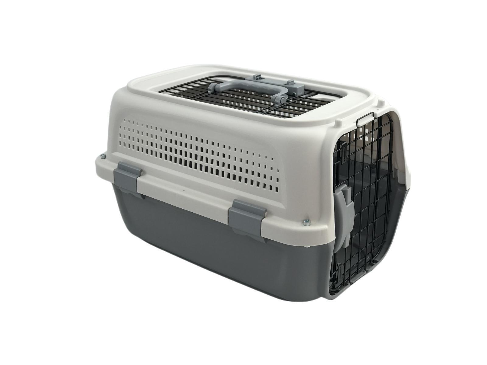 YES4PETS Medium Dog Cat Rabbit Crate Pet Kitten Carrier Parrot Cage Grey Pet Care > Dog Supplies > Dog Carriers & Crates Woofy and Whiskers