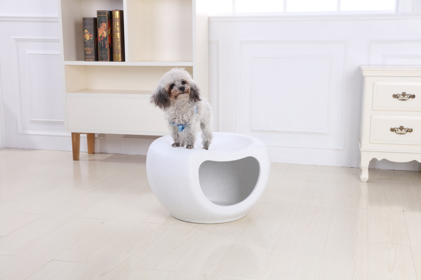 YES4PETS Cat Kitten Bed Cave Small Dog House Kennel Plastic Pet Pod Bedding Igloo White Pet Care > Cat Supplies > Cat Furniture YES4PETS