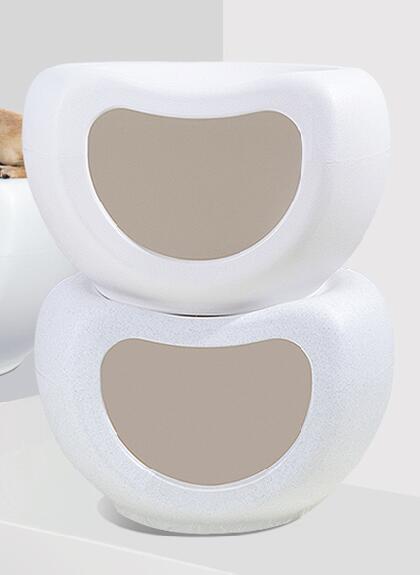 YES4PETS Cat Kitten Bed Cave Small Dog House Kennel Plastic Pet Pod Bedding Igloo White Pet Care > Cat Supplies > Cat Furniture YES4PETS