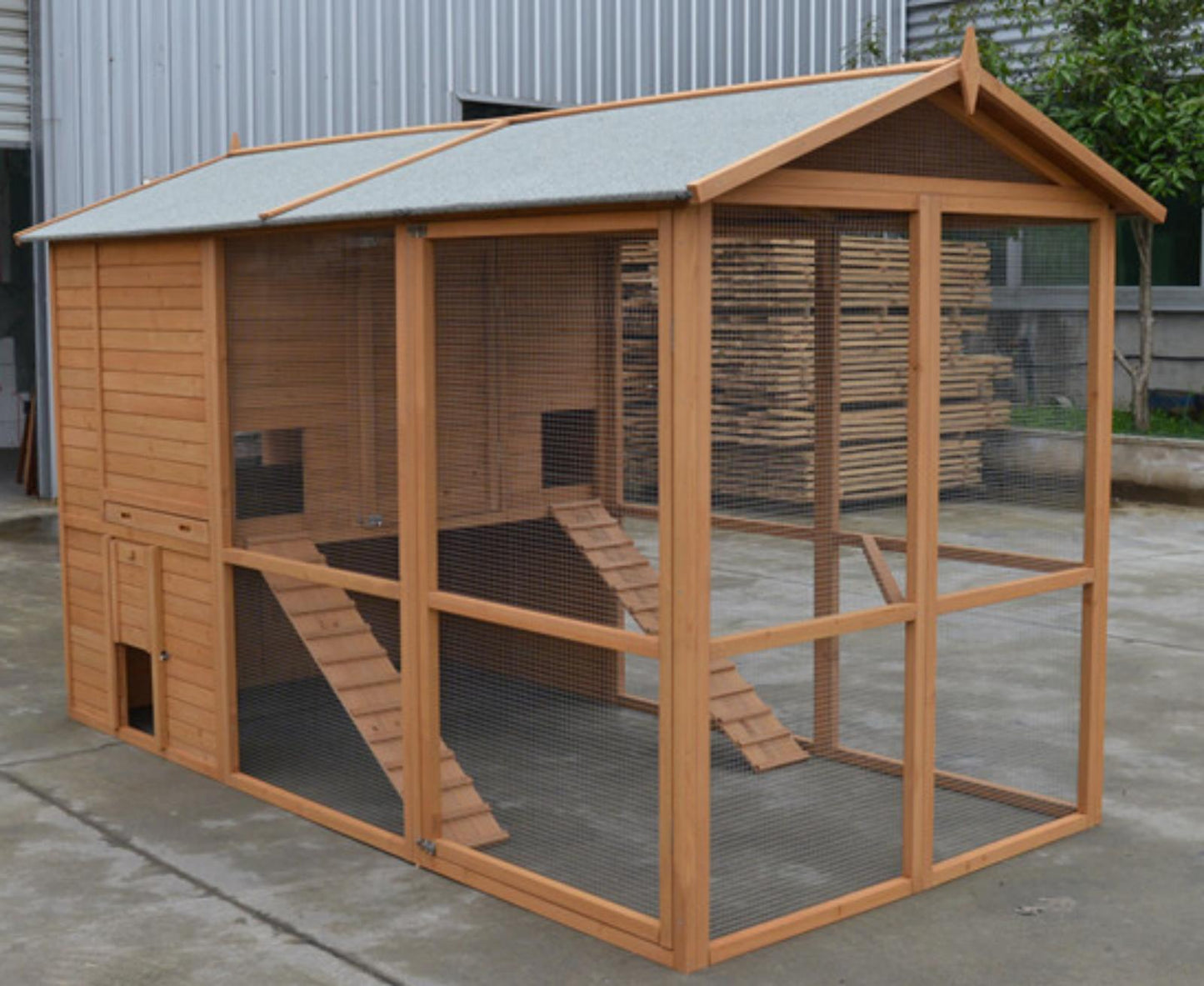 YES4PETS XXXL Walk-in Chicken Coop Rabbit Guinea Pig Hutch Ferret Hen Cat House Pet Care > Coops & Hutches > Small Animal Habitats & Cages Woofy and Whiskers
