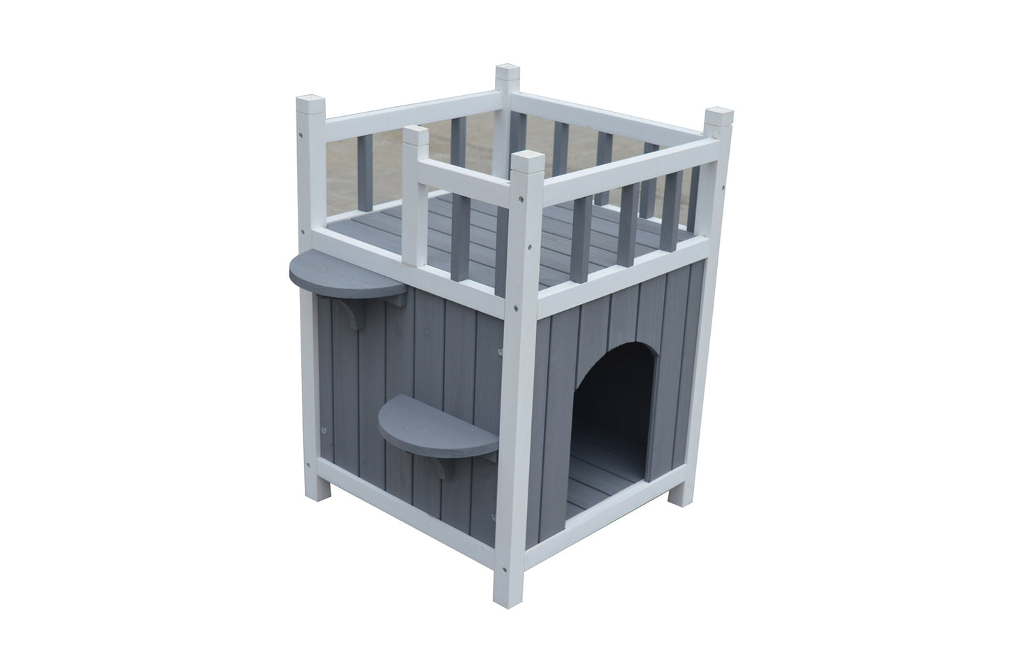 YES4PETS Cat Shelter Condo with Escape Door Rabbit Kitty Dog House Cave Pet Care > Coops & Hutches > Small Animal Habitats & Cages Woofy and Whiskers