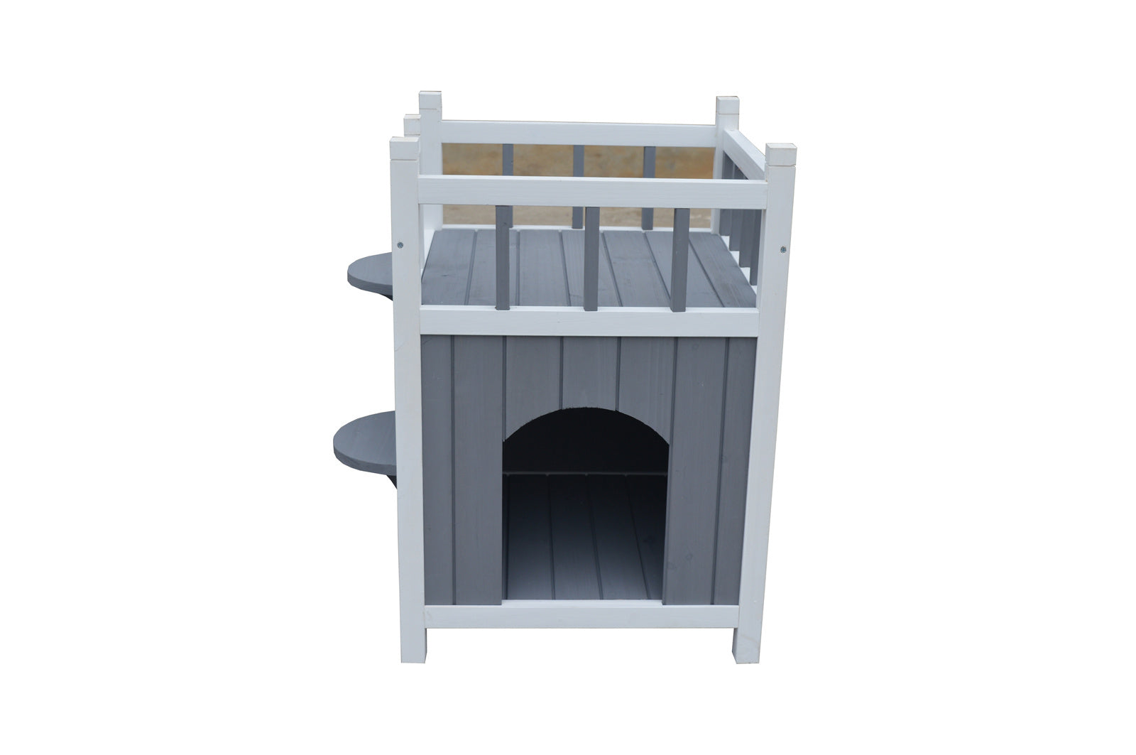 YES4PETS Cat Shelter Condo with Escape Door Rabbit Kitty Dog House Cave Pet Care > Coops & Hutches > Small Animal Habitats & Cages Woofy and Whiskers