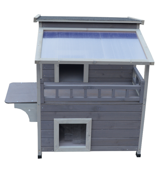 YES4PETS Rabbit Hutch Cat House Outdoor Wooden Shelter Condo Small Dog Enclosure Pet Care > Cat Supplies > Cat Furniture Woofy and Whiskers