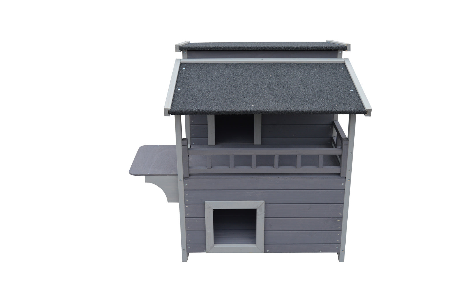YES4PETS 2 Story Cat Shelter Condo with Escape Door Rainproof Kitty House Pet Care > Cat Supplies > Cat Furniture Woofy and Whiskers