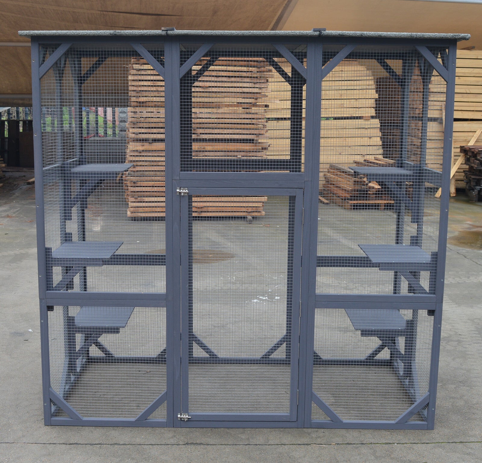 YES4PETS XXL Pet Cat Bird Shelter Condo with Escape Door Wooden Kitten Cage House Pet Care > Coops & Hutches > Small Animal Habitats & Cages YES4PETS