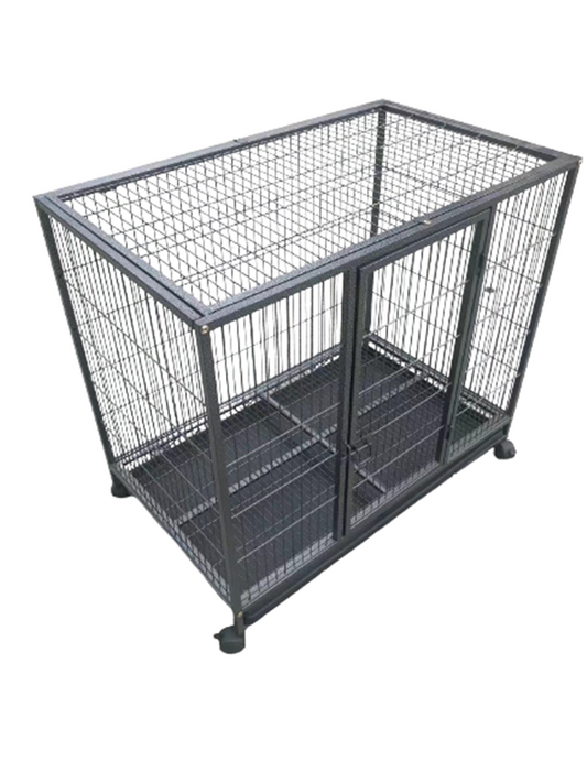 YES4PETS Medium Pet Dog Cat Bird Parrot Cage Metal Rabbit Crate Carrier Kennel Wheel & Tray Pet Care > Coops & Hutches > Small Animal Habitats & Cages Woofy and Whiskers