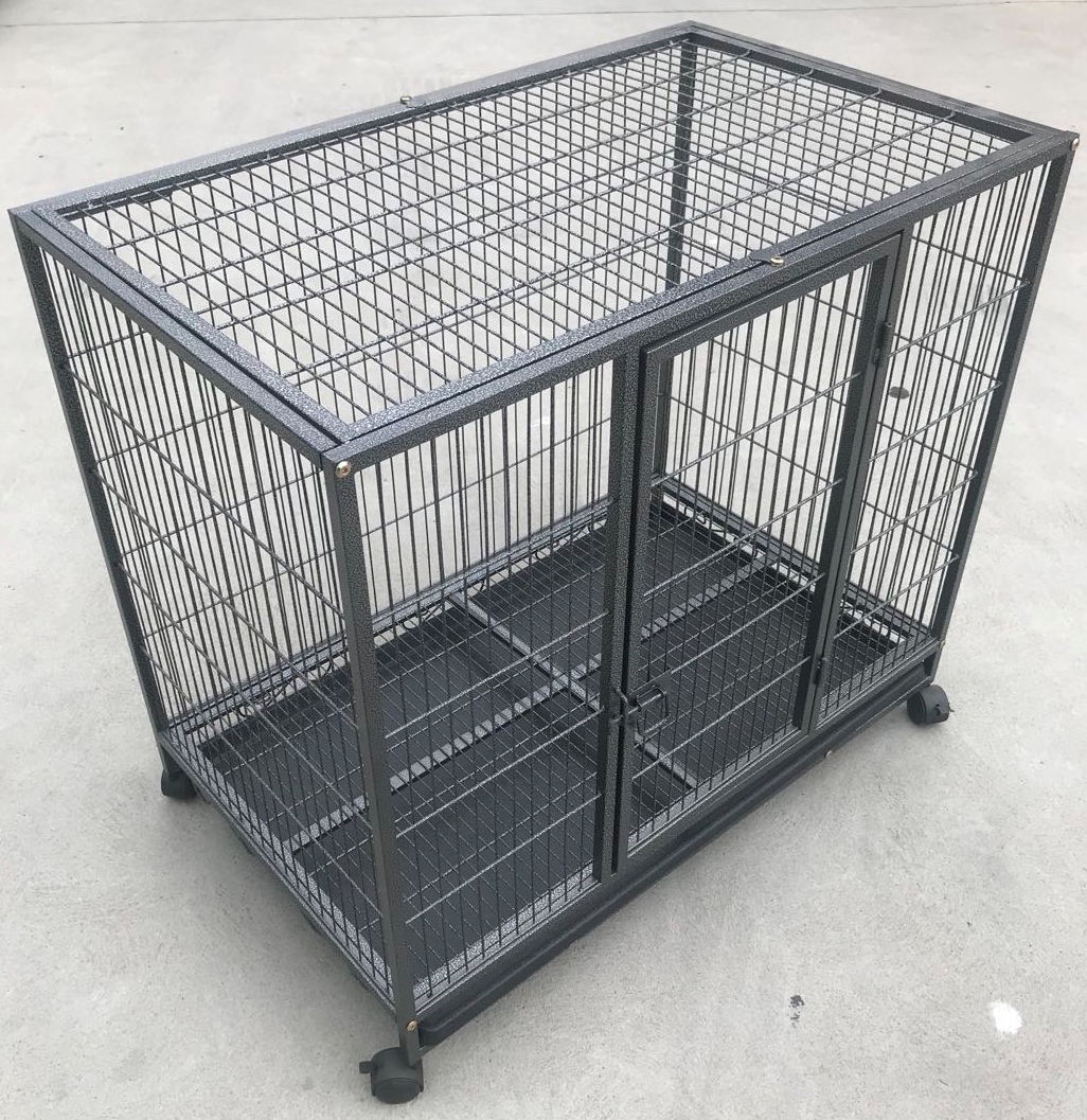 YES4PETS Medium Pet Dog Cat Bird Parrot Cage Metal Rabbit Crate Carrier Kennel Wheel & Tray Pet Care > Coops & Hutches > Small Animal Habitats & Cages Woofy and Whiskers