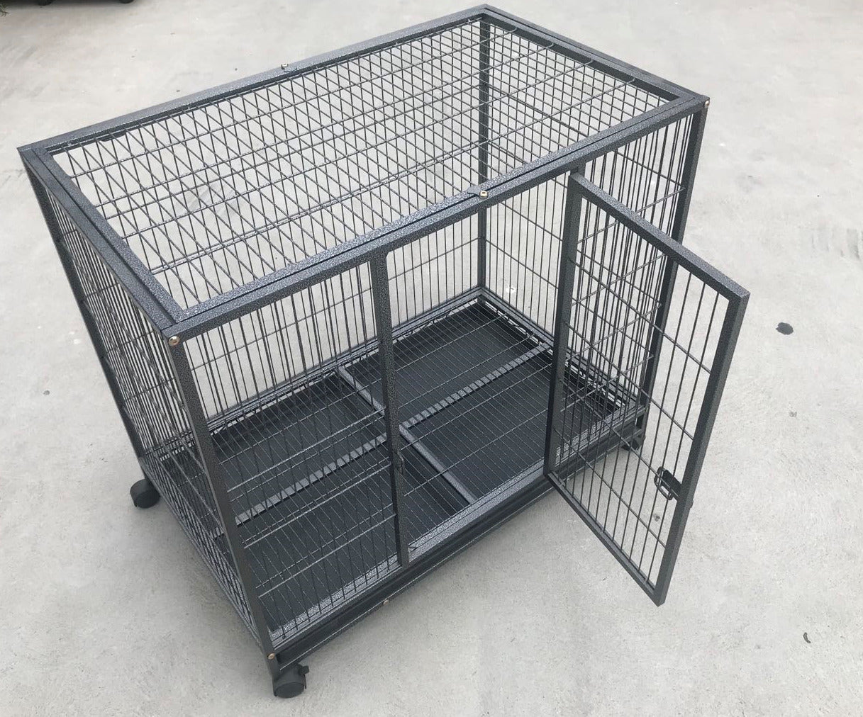 YES4PETS Medium Pet Dog Cat Bird Parrot Cage Metal Rabbit Crate Carrier Kennel Wheel & Tray Pet Care > Coops & Hutches > Small Animal Habitats & Cages Woofy and Whiskers