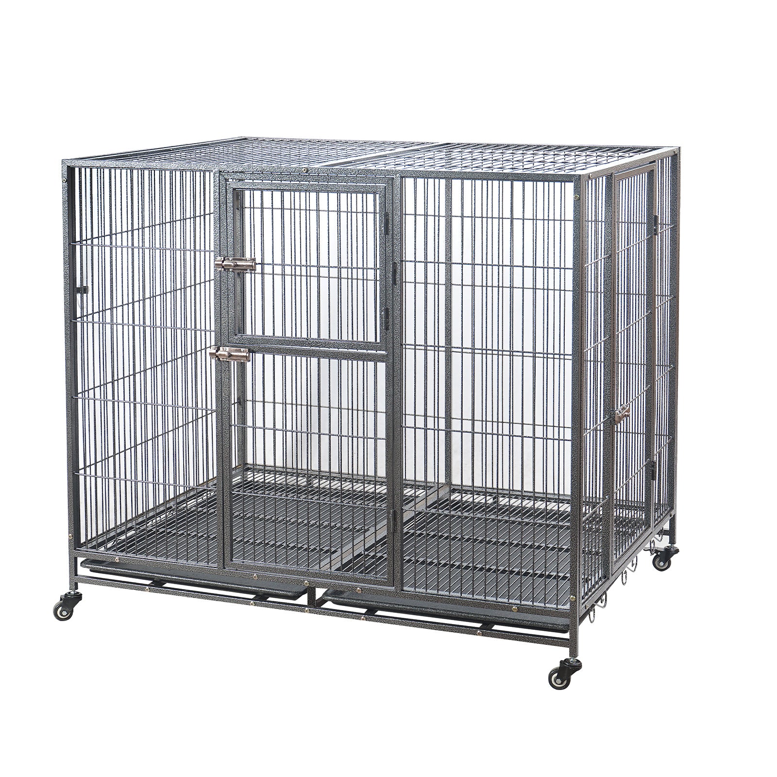 YES4PETS XXL Pet Dog Cat Cage Metal Crate Kennel Portable Puppy Cat Rabbit House Pet Care > Coops & Hutches > Small Animal Habitats & Cages Woofy and Whiskers