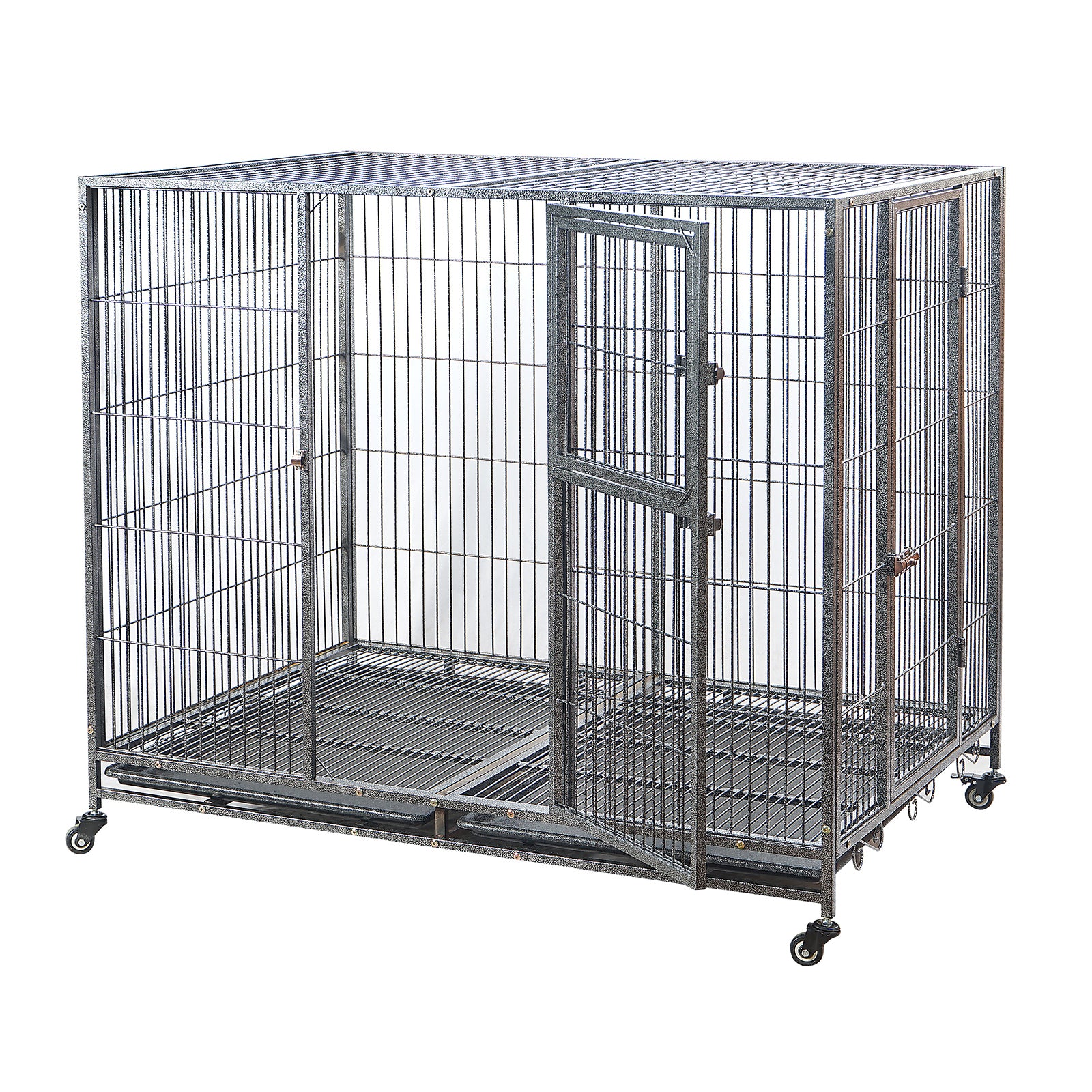 YES4PETS XXL Pet Dog Cat Cage Metal Crate Kennel Portable Puppy Cat Rabbit House Pet Care > Coops & Hutches > Small Animal Habitats & Cages Woofy and Whiskers