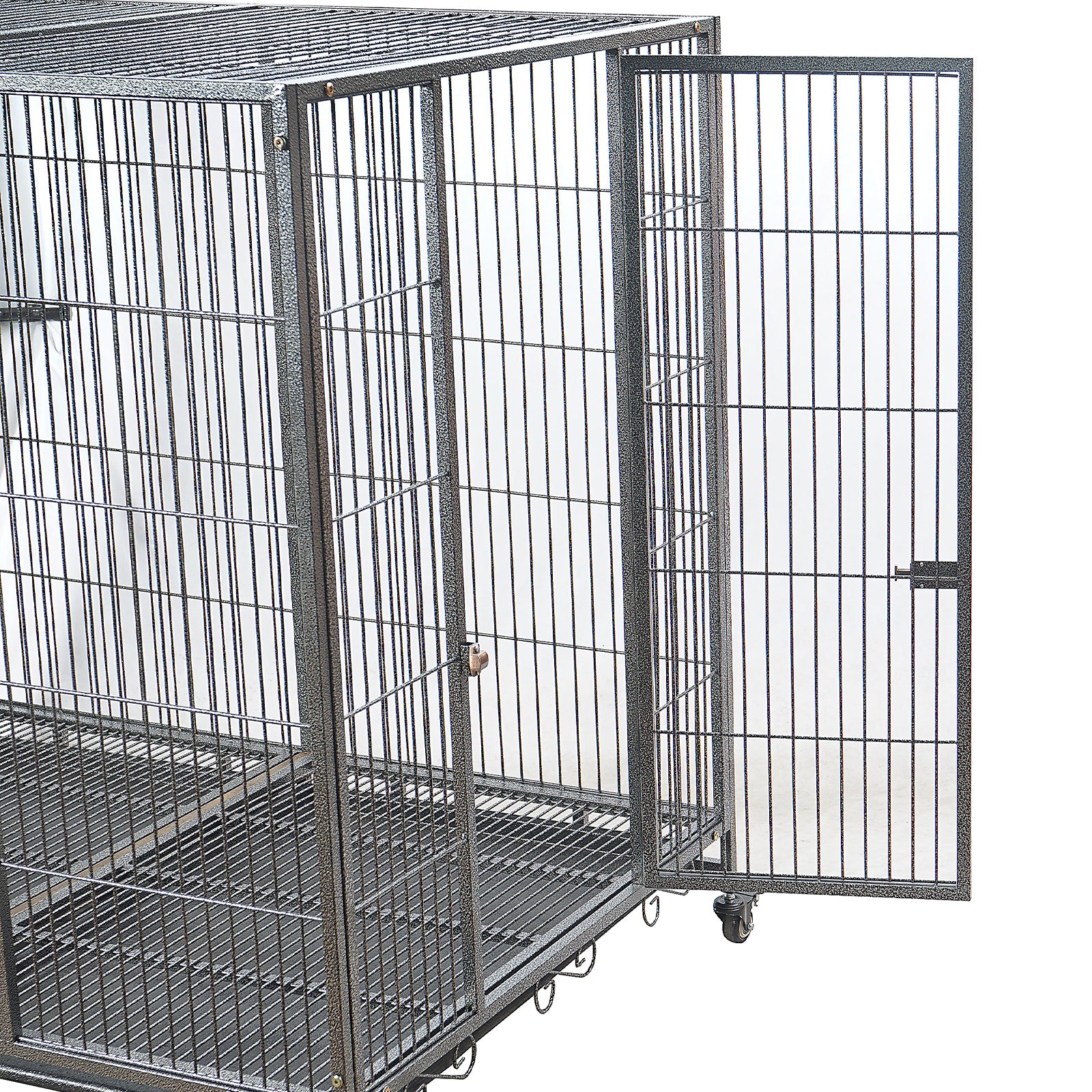 YES4PETS XXL Pet Dog Cat Cage Metal Crate Kennel Portable Puppy Cat Rabbit House Pet Care > Coops & Hutches > Small Animal Habitats & Cages Woofy and Whiskers