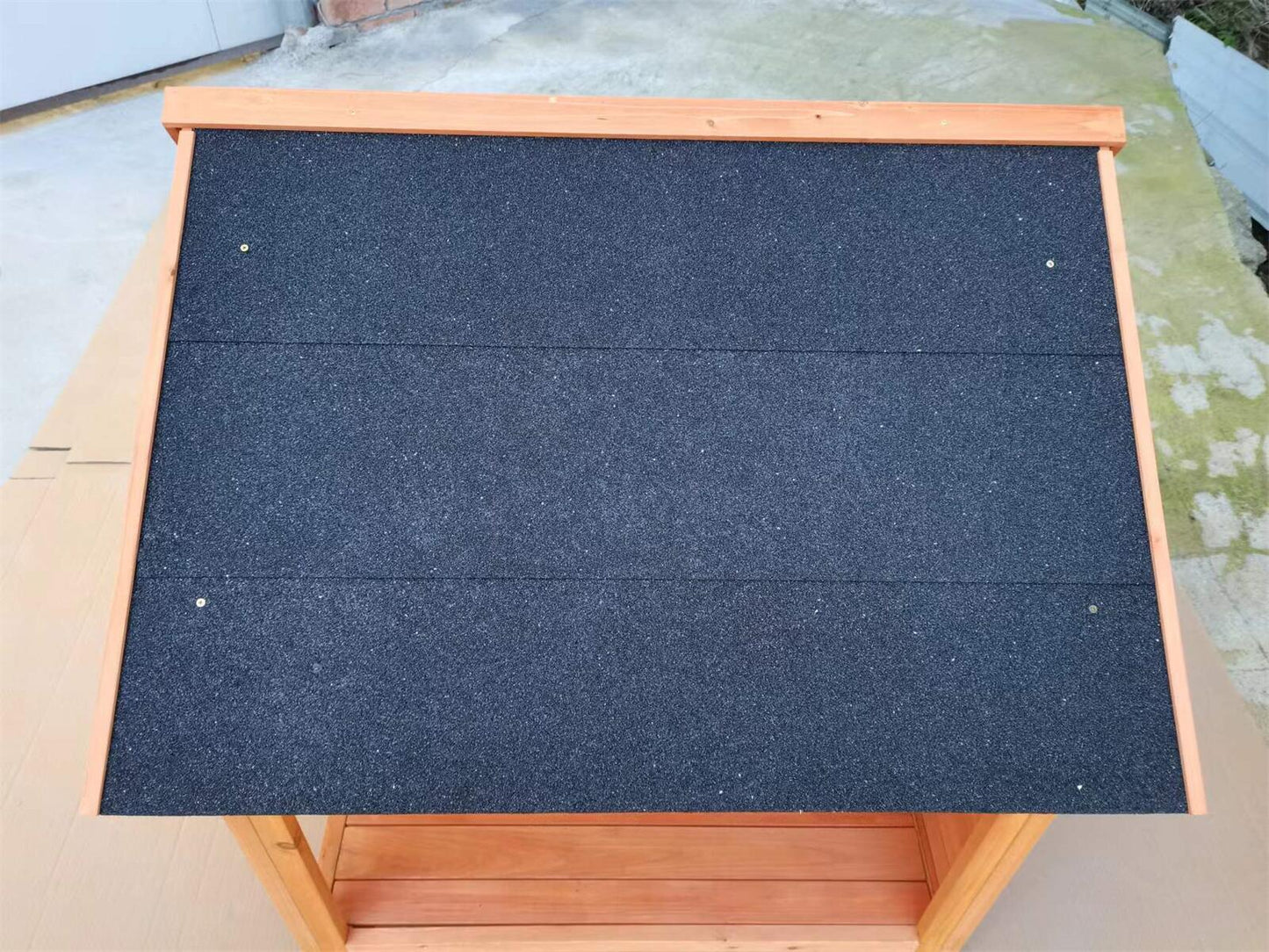 YES4PETS L Timber Pet Dog Kennel House Puppy Wooden Timber Cabin 130x105x100cm Brown Pet Care > Dog Supplies > Dog Kennels YES4PETS