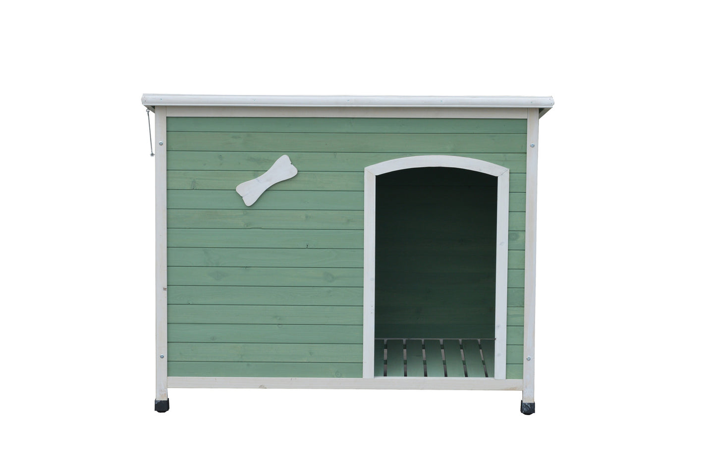 YES4PETS Medium Timber Pet Dog Kennel House Puppy Wooden Timber Cabin With Stripe wooden dog kennel YES4PETS