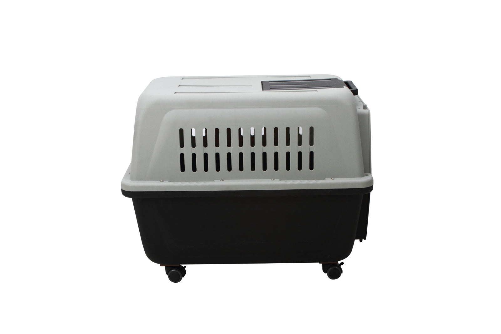 YES4PETS Large Plastic Kennels Pet Carrier Dog Cat Cage Crate With Handle and Wheel Black Pet Care > Dog Supplies > Dog Kennels YES4PETS