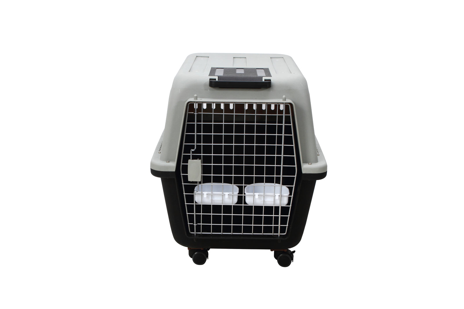 YES4PETS XL Plastic Kennels Pet Carrier Dog Cat Cage Crate With Handle and Removable Wheel Black Pet Care > Dog Supplies > Dog Kennels YES4PETS
