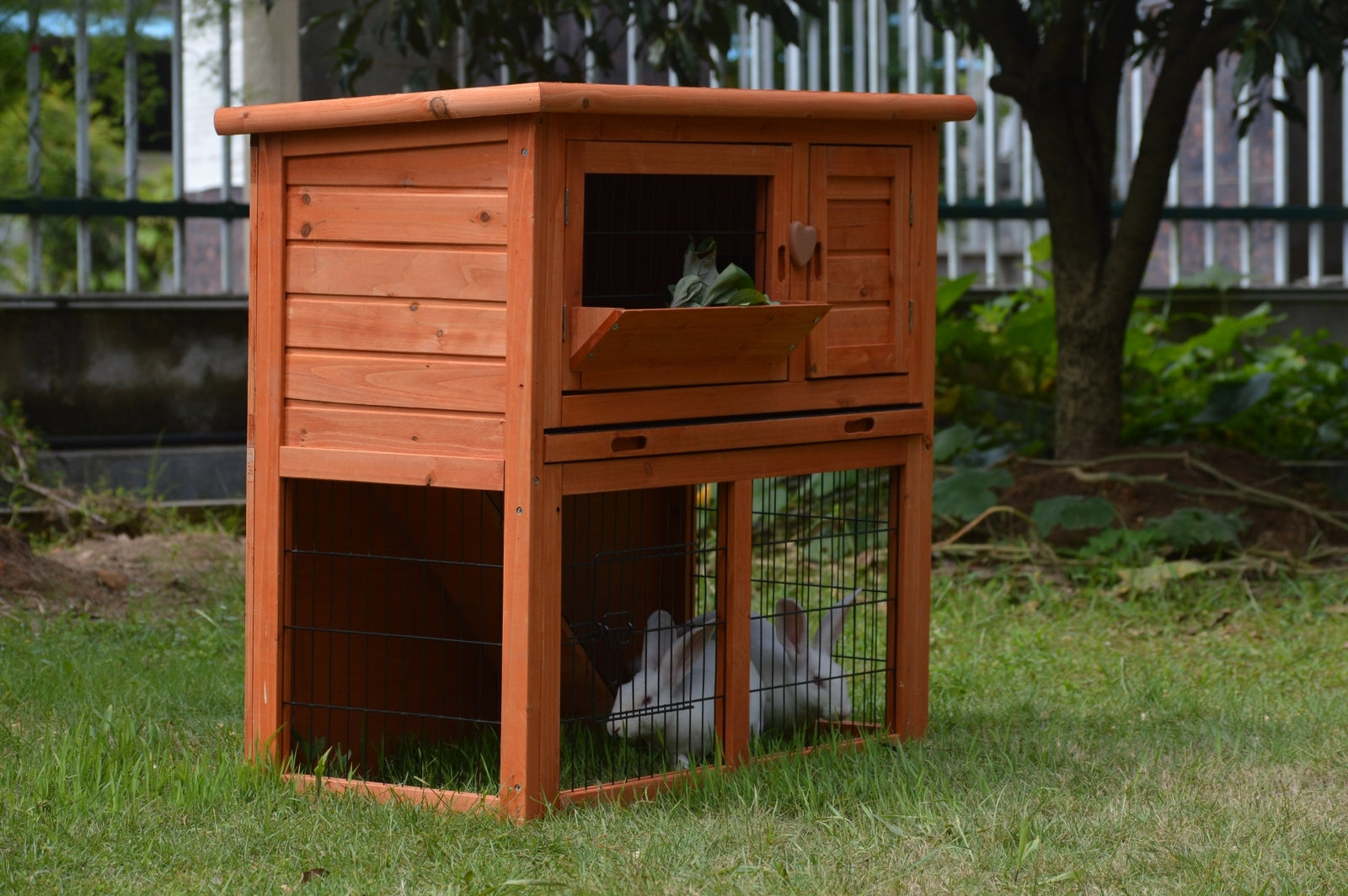 YES4PETS Double Storey Rabbit Hutch Guinea Pig Cage , Ferret cage W Pull Out Tray Pet Care > Coops & Hutches > Small Animal Habitats & Cages YES4PETS
