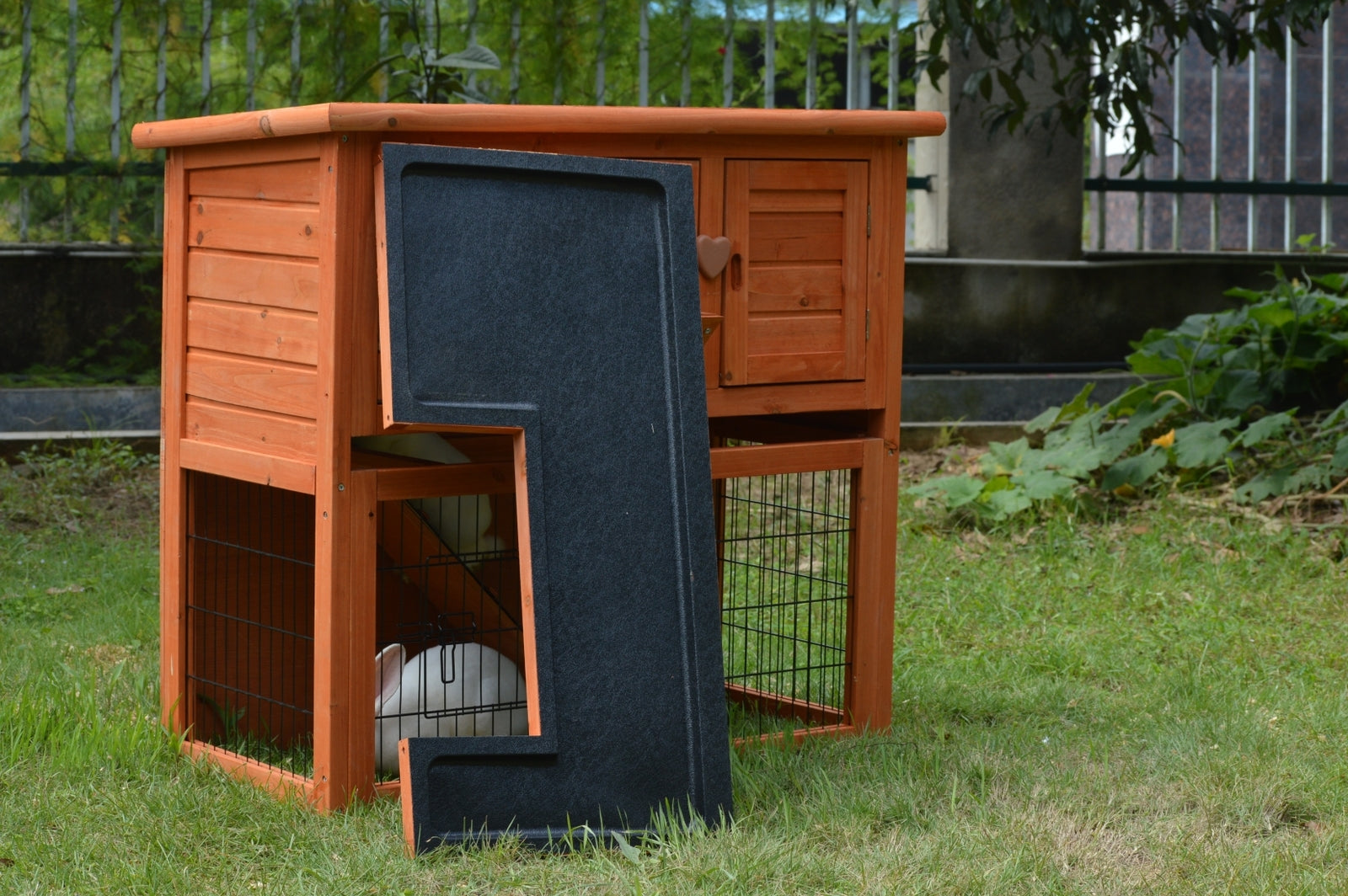 YES4PETS Double Storey Rabbit Hutch Guinea Pig Cage , Ferret cage W Pull Out Tray Pet Care > Coops & Hutches > Small Animal Habitats & Cages YES4PETS