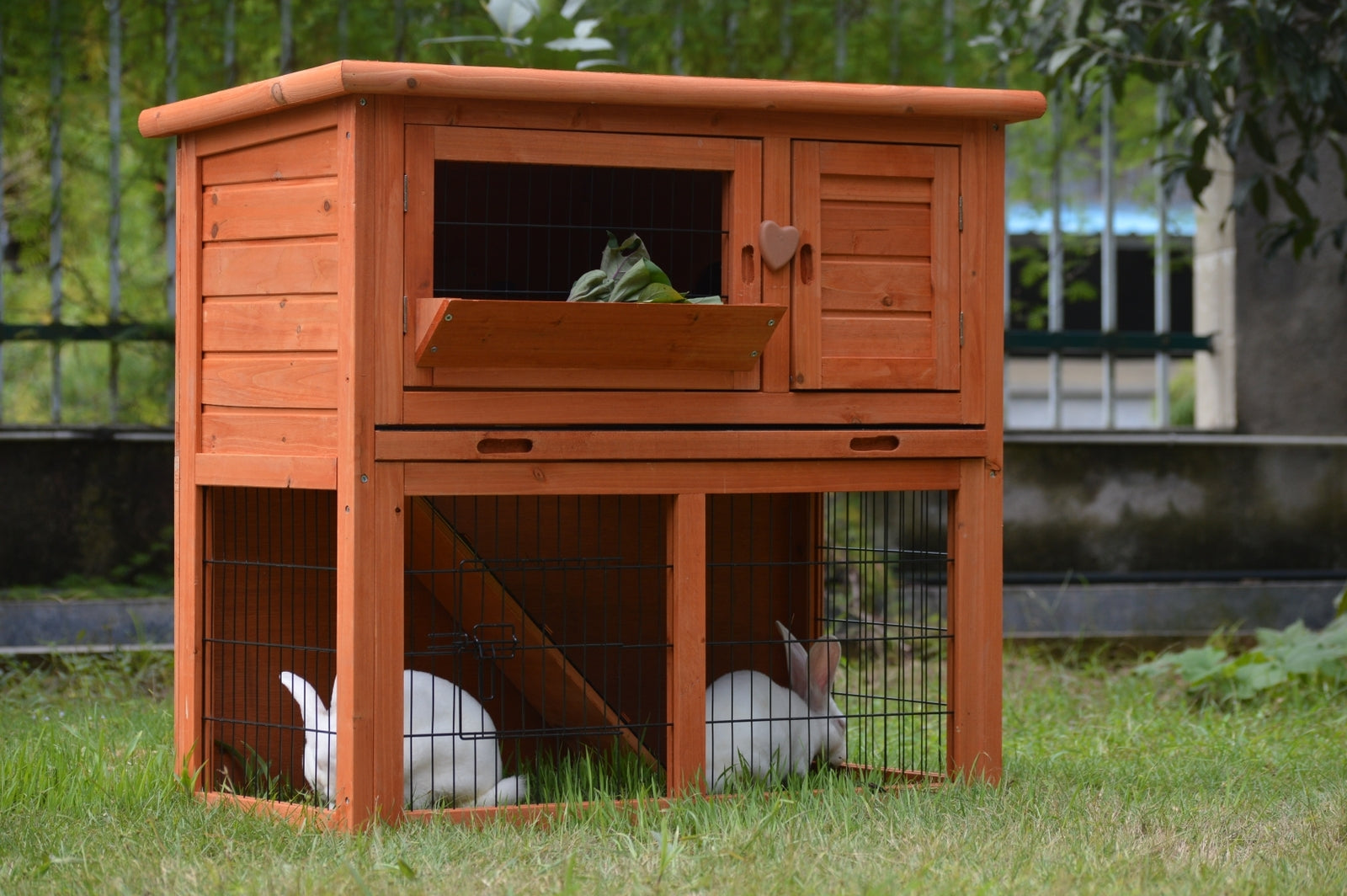 YES4PETS Double Storey Rabbit Hutch Guinea Pig Cage , Ferret cage W Pull Out Tray Pet Care > Coops & Hutches > Small Animal Habitats & Cages YES4PETS