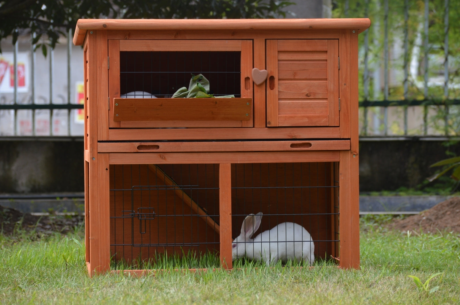 YES4PETS Double Storey Rabbit Hutch Guinea Pig Cage , Ferret cage W Pull Out Tray Pet Care > Coops & Hutches > Small Animal Habitats & Cages YES4PETS