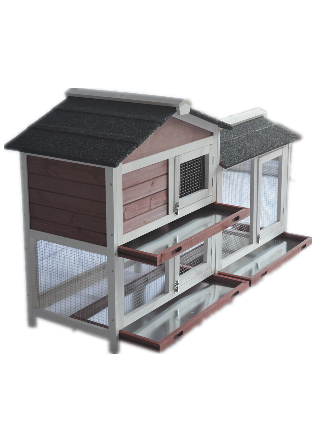 YES4PETS Double Storey Large Rabbit Hutch Guinea Pig Cat Cage , Ferret Cage With Pull Out Tray Pet Care > Coops & Hutches > Small Animal Habitats & Cages YES4PETS