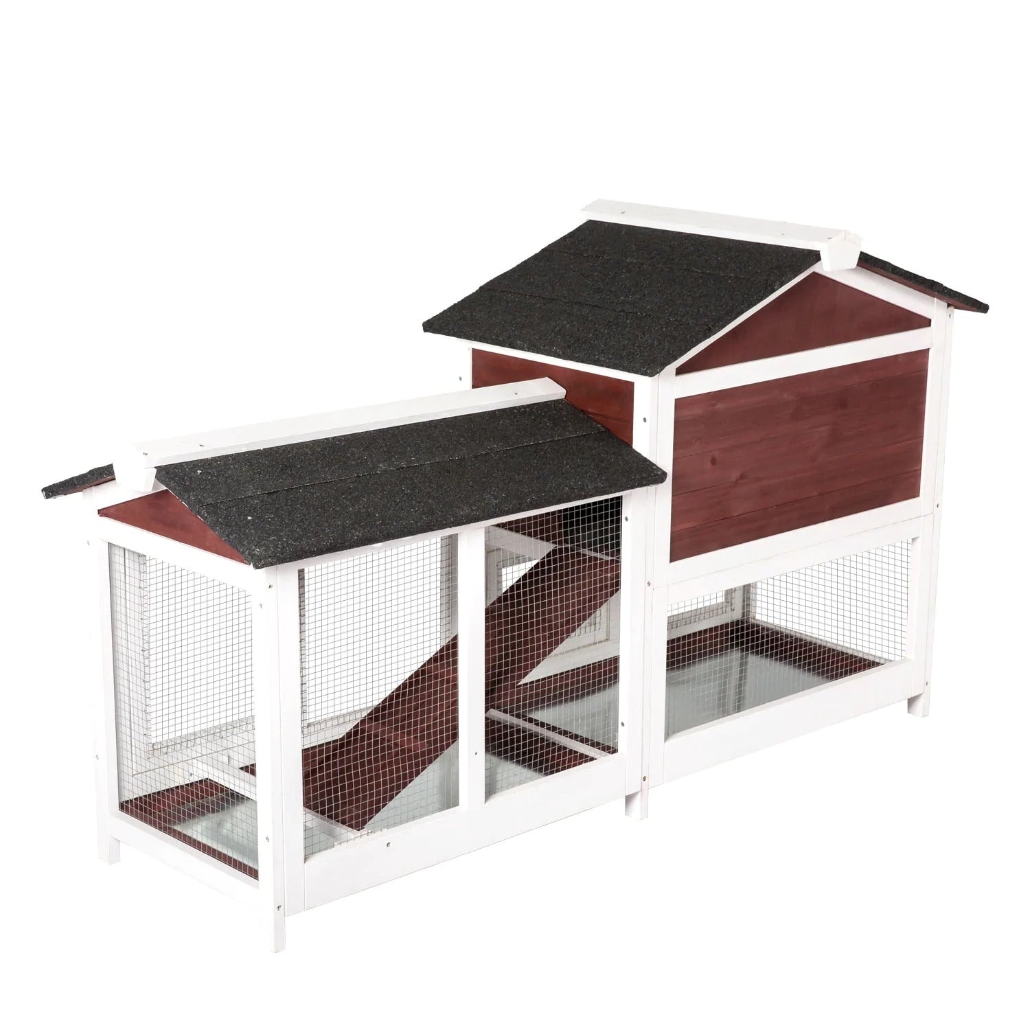 YES4PETS Double Storey Large Rabbit Hutch Guinea Pig Cat Cage , Ferret Cage With Pull Out Tray Pet Care > Coops & Hutches > Small Animal Habitats & Cages YES4PETS
